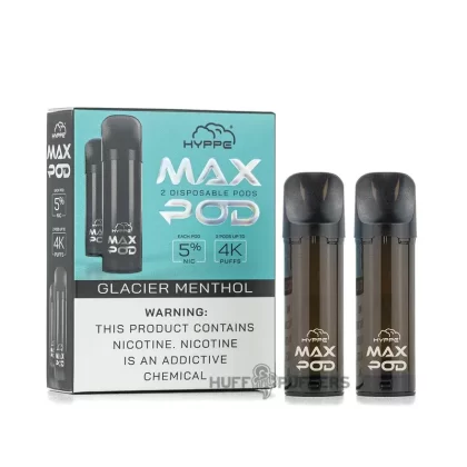 Hyppe Max Pods Disposable Pods 5% Nicotine - Flavor#Glacier Menthol>Mighty Menthol>Naked>New Menthol>Tobacco Chill>Tobacco Dream>Tribacco>Virginia Tobacco