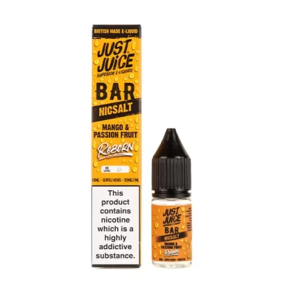 Mango & Passionfruit Bar Reborn Nic Salt E-Liquid by Just Juice - 10mg