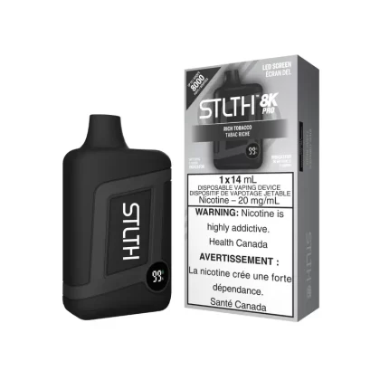 STLTH 8K Pro Rich Tobacco Disposable Vape