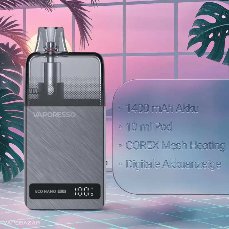 Vaporesso Eco Nano Plus – Space Silver - Image 2