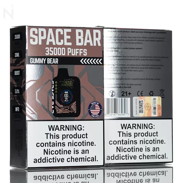 dotMod SpaceBar 35K Puff Disposable - USA Made - Blue Raspberry - Image 2