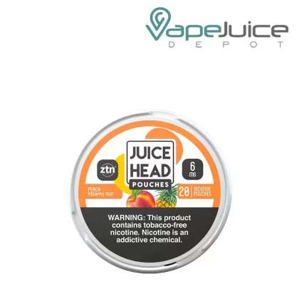 Juice Head Pouches Peach Pineapple Mint - 5 Can Pack, Single Can; Vape Product, Vape Product