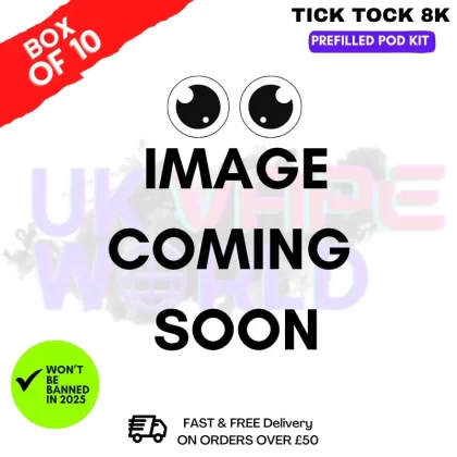 Berry Blue Fusion Tick Tock Magic 8000 8K Box Of 10