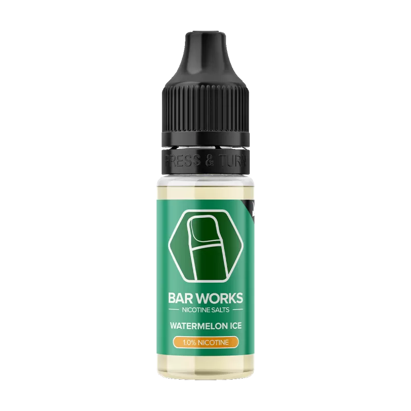 Watermelon Ice Nic Salt by Bar Works - 10ml - 10mg - Vape Product