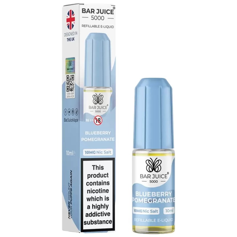 Blueberry Pomegranate Nic Salt E-Liquid by Bar Juice 5000 (10ml) - 20mg