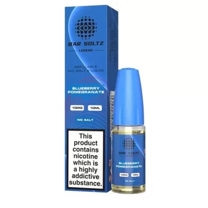 Blueberry Pomegrante Bar Soltz Legend E-Liquids Nic Salts 10ml