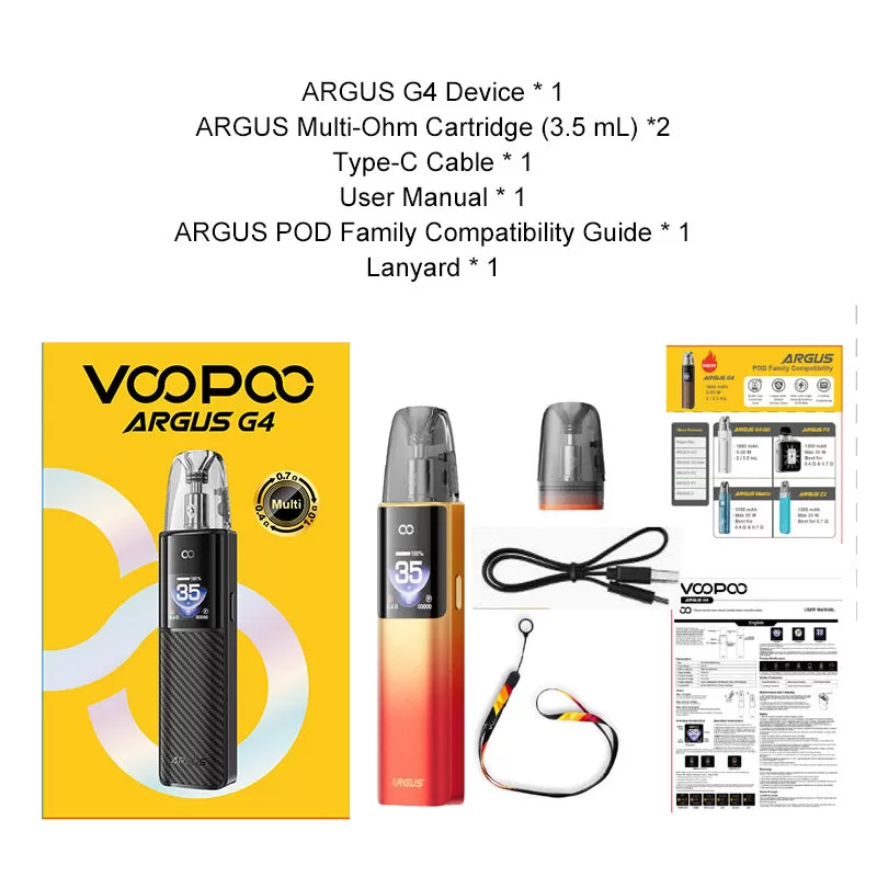 VOOPOO Argus G4 Pod Kit 35W - Purple - Image 3