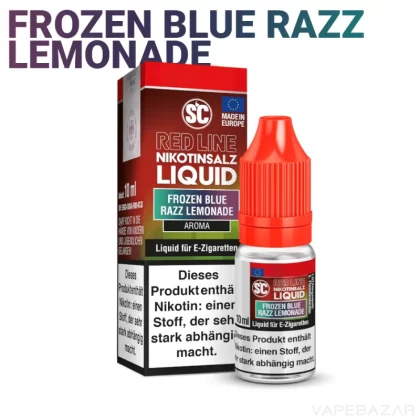 SC Red Line Nikotinsalz Liquid – Frozen Blue Razz Lemonade - Vapebazar