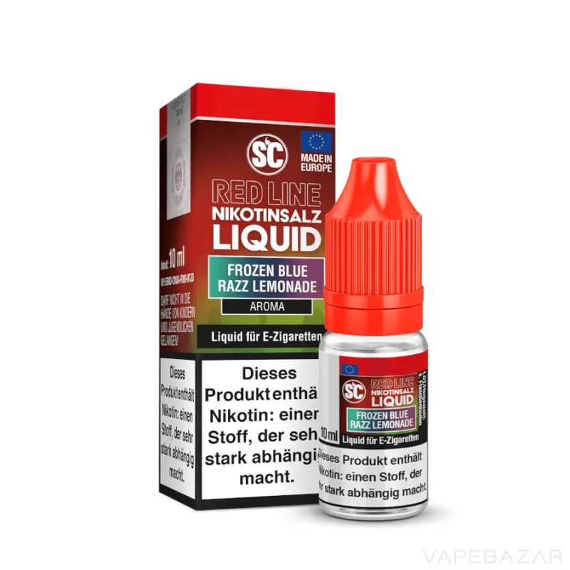 SC Red Line Nikotinsalz Liquid – Frozen Blue Razz Lemonade - Vapebazar - Image 2
