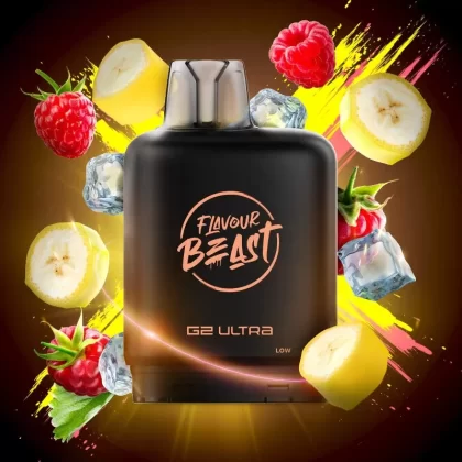 Level X G2 Ultra Flavour Beast Pods – Banana Raspberry Ice, 50K Puffs
