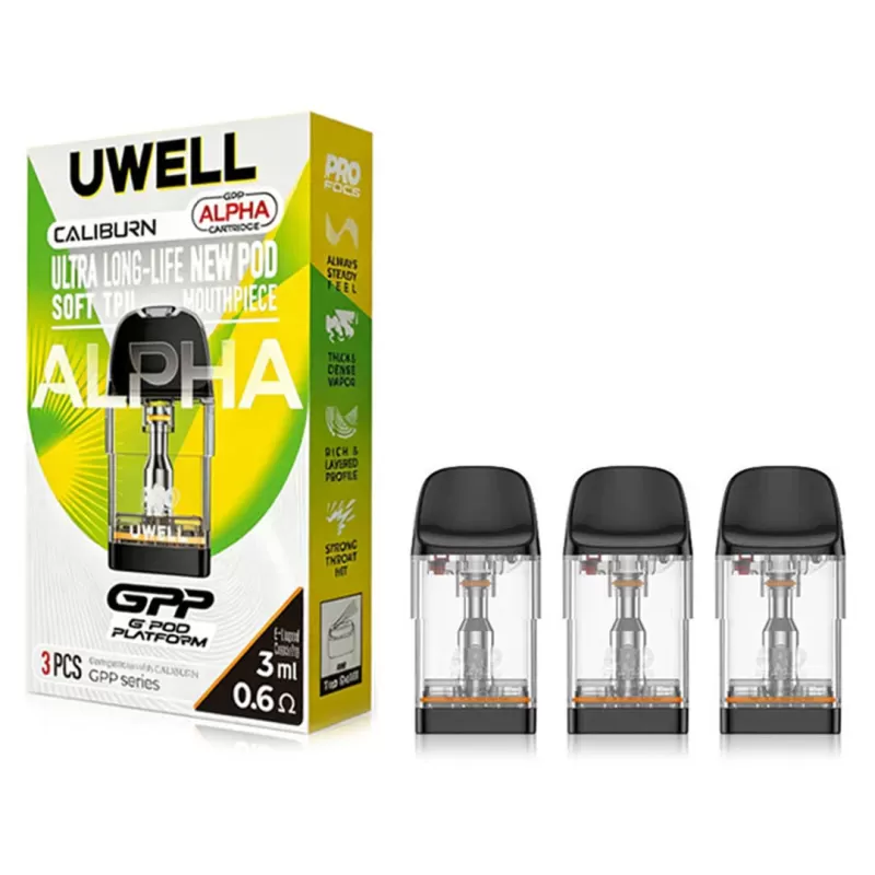 Uwell GPP Alpha Replacement Pod Cartridge (4pcs/pack) - 0.4ohm XL