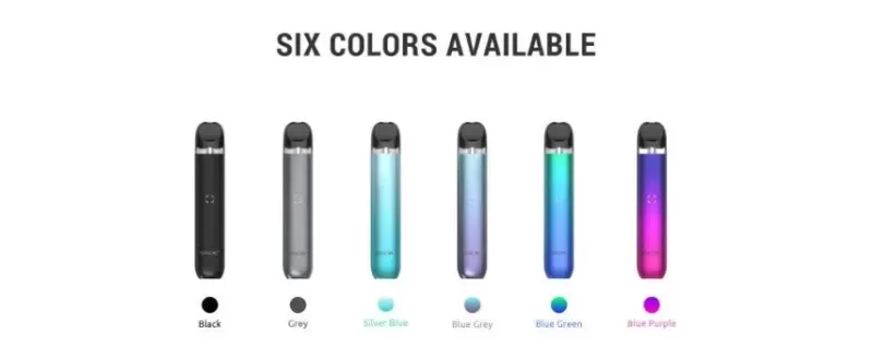 Smok IGEE A1 Pod Vape Kit - Colour#Silver Blue>Blue Green>Blue Purple>Grey>Blue Grey