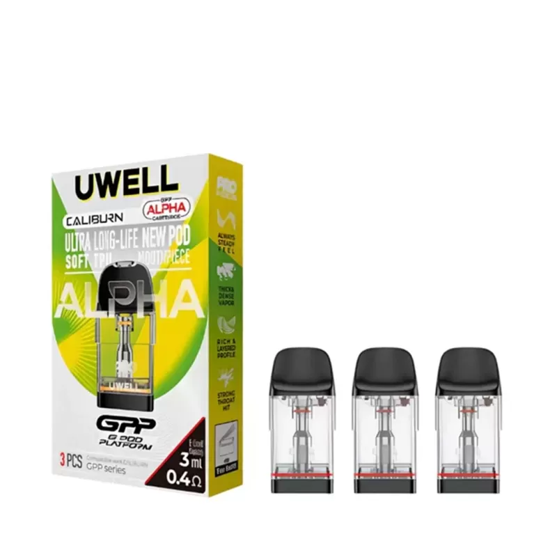 Uwell GPP Alpha Replacement Pod Cartridge (4pcs/pack) - 0.4ohm XL - Image 2