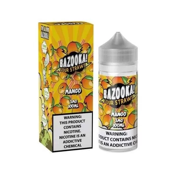 BAZOOKA Sour Straws Mango 100ML
