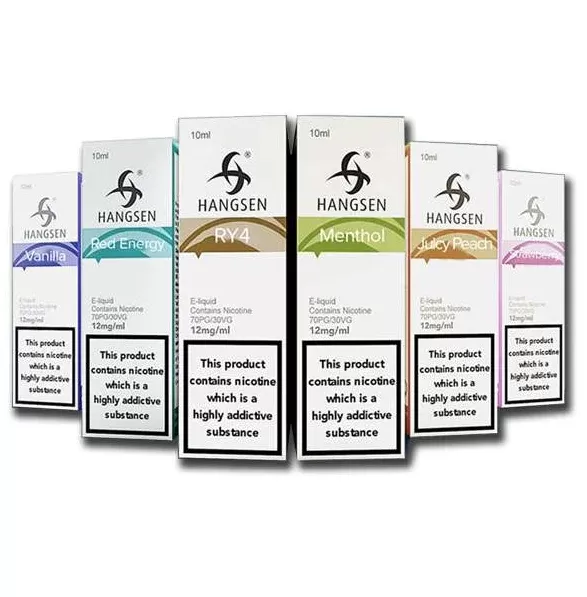 Hangsen 10ml e Liquid e Juice Refill Vape 3mg 6mg 12mg 18mg – Pack of 10x