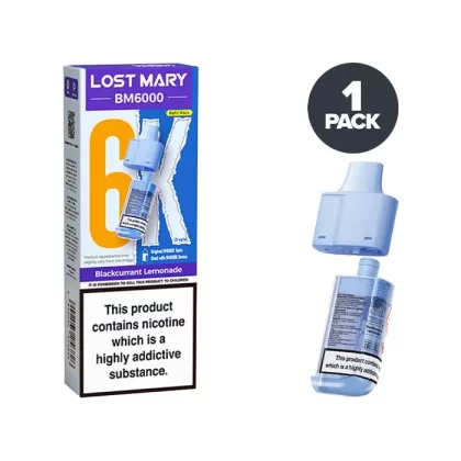 Blackcurrant Lemonade Lost Mary BM6000 Refill Pack - Ukecigstore