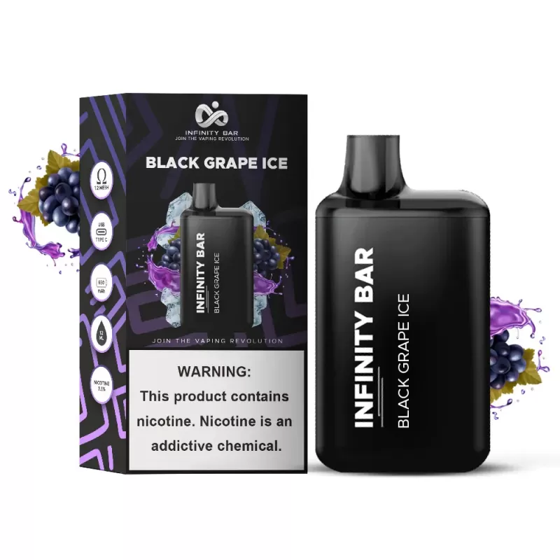 Infinity Bar Disposable Vape – Black Grape Ice 35mg (5000Puffs) - Vapebazaar Pk