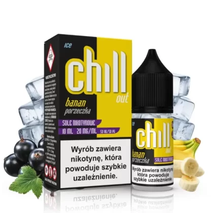 Liquid Chill Out Salt 20mg 10ml Banan Porzeczka Ice