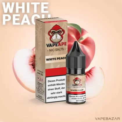 VapeApe – White Peach – Nic Salts - Vapebazar