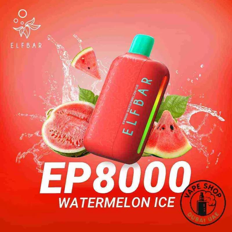 ELF BAR EP8000 Puffs 20MG Nicotine Disposable Vape in Dubai, UAE - Vape Product, BOX OF 10 PCS; Black Raspberry, Blue Raspberry (A1398C) - Image 3