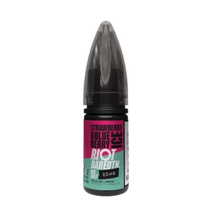 Strawberry & Blueberry Ice Nic Salt E-Liquid Bar Edition by Riot Squad (10ml) - 10mg