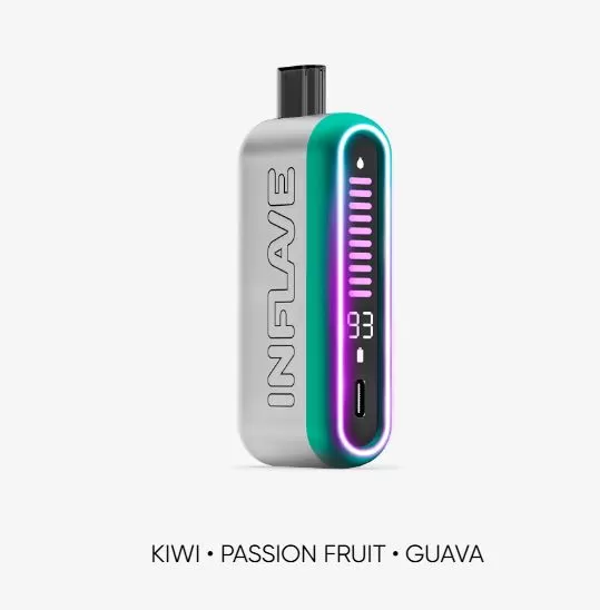 Inflave Onyx Rechargeable Disposable Vape (24,000 Puffs) - Kiwi Passionfruit Guava / 20 mg - Image 2