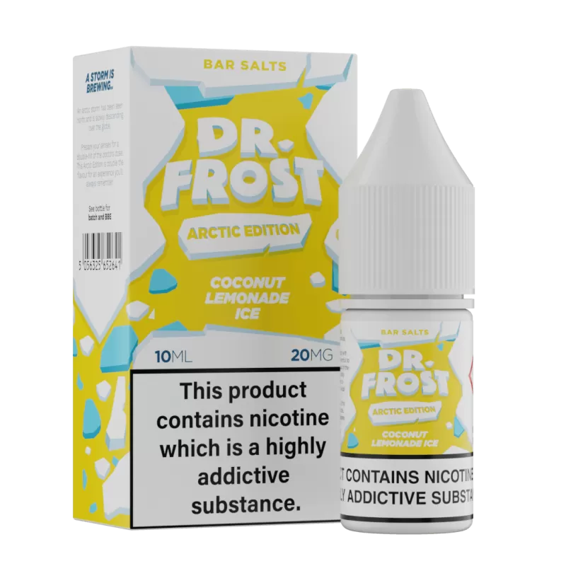 Dr Frost Arctic Edition Coconut Lemonade Ice Nic Salt E-Liquid - 10 Pack - Image 2