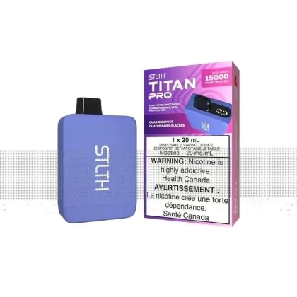Stlth Titan Pro Disposable Vape – 15K Puffs – Quad Berry Ice