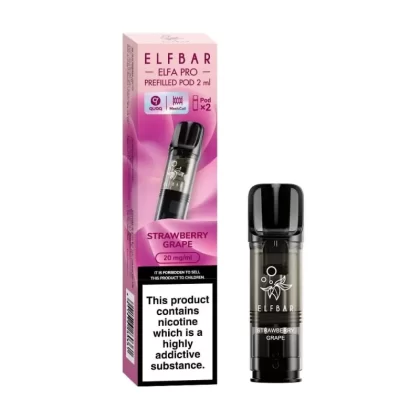 Strawberry Grape Prefilled Pods Elfa PRO Series by Elf Bar (2 x 2ml) - 20mg