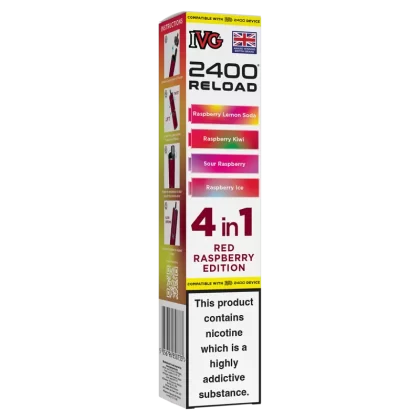 Red Raspberry Edition IVG 2400 Refill Pods - Ecigwizard