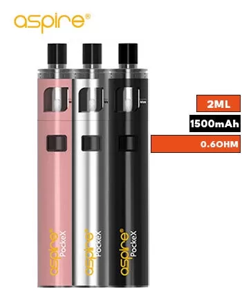 Aspire PockeX AIO kit - Black, Rose Gold