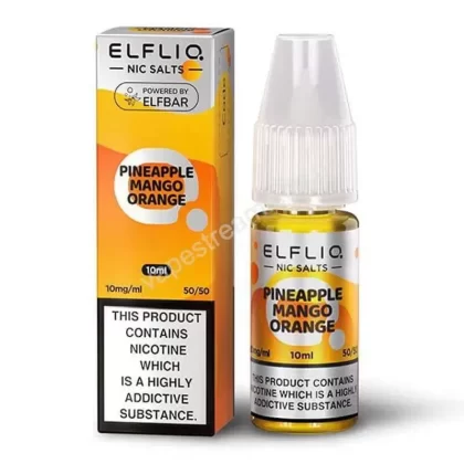 ELFBAR ELFLIQ Pineapple Mango Orange Nic Salt E-Liquid - Vapestreams Co