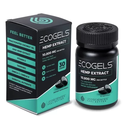 EcoGels CBD 750mg (25mg per capsule) 30 Capsules - Ejuicewarehouse