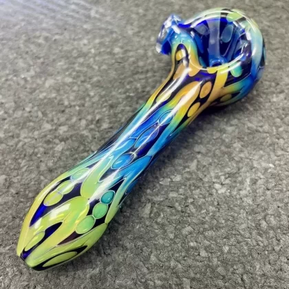 Gold Fume on Cobalt Pipe #2 - Vape Store