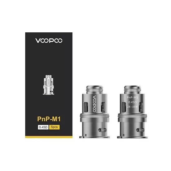 VOOPOO PnP Coils 5pk - M1 0.45 ohm - Vapeciga - Image 3