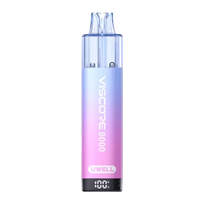 Uwell Viscore 8000 Pod Vape Kit - Milky Strawberry