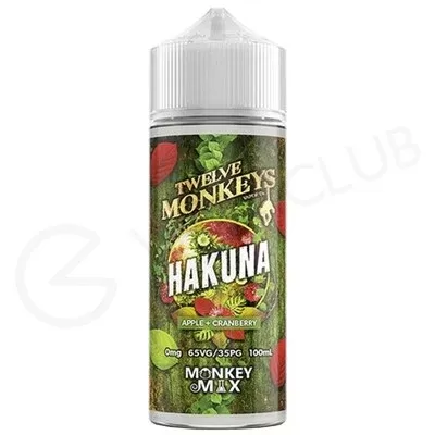 Hakuna Shortfill E-Liquid by Twelve Monkeys 100ml - Ecigpremium