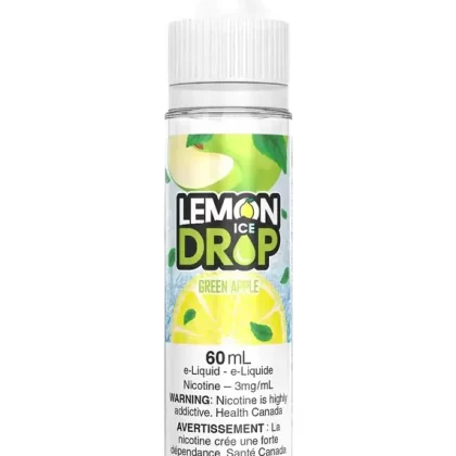 Green Apple by Lemon Drop Ice - Vape Product, 12mg (Freebase) (9AE84D)