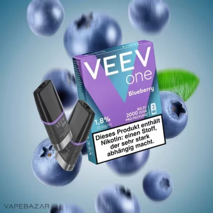 Veev One Pods – Blueberry (2er Pack) - Veev / ca. 2000 insgesamt / 20mg/ml