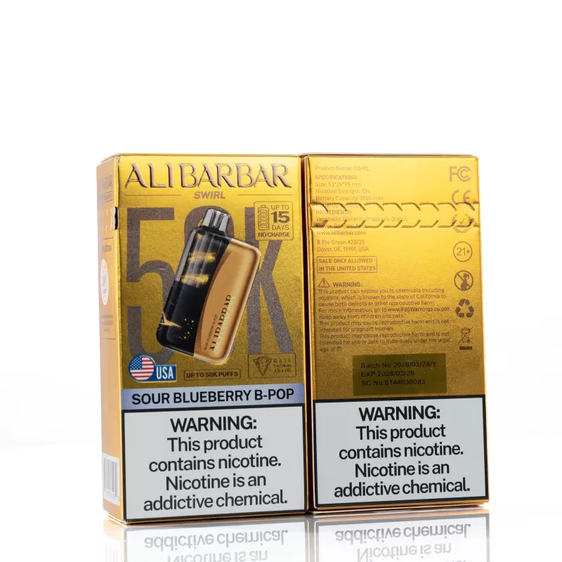 Alibarbar Swirl 50K Disposable Vape - Pure - Image 2