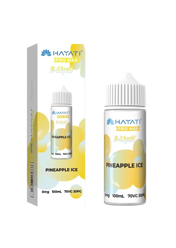 PINEAPPLE ICE HAYATI PRO MAX E-LIQUID 100ML NO NICOTINE