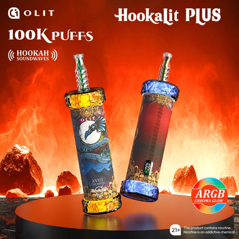 OLIT HookaLit "PLUS" 100K Puffs Disposable E-Hookah - 100,000 Puffs - Pineapple Coconut