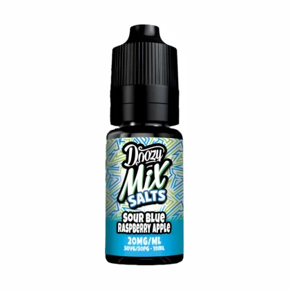 Doozy Mix Salts Sour Blue Raspberry Apple Nic Salt Vape Juice - 10 Pack - Strength 10mg