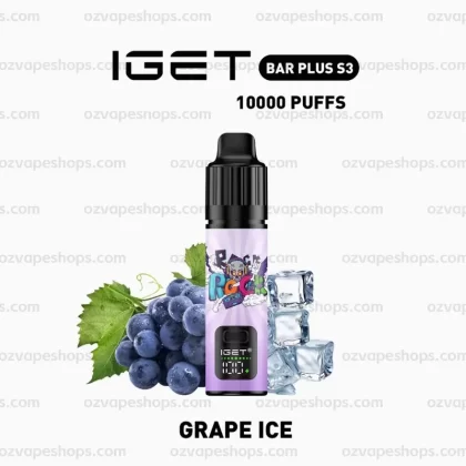 IGET Bar Plus S3 Kit – Grape Ice - Ozvapeone (4EB28E)