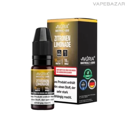 Avoria Nikotinsalz Liquid – Zitronen Limonade - Nikotinfrei, 6mg/ml