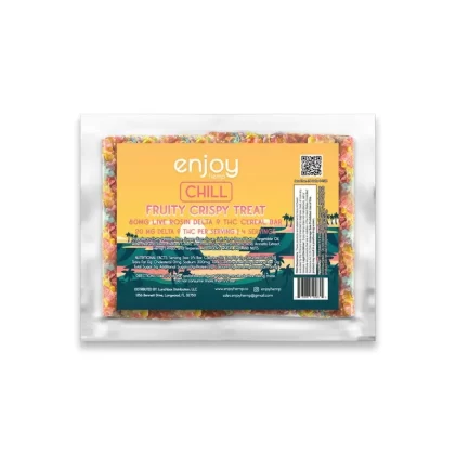 Enjoy Hemp Live Rosin Delta 9 THC Fruity Cereal Bar – Chill Indica