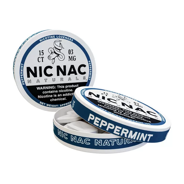 Nic Nac Peppermint Nicotine Lozenges - Ukecigstore - Image 2