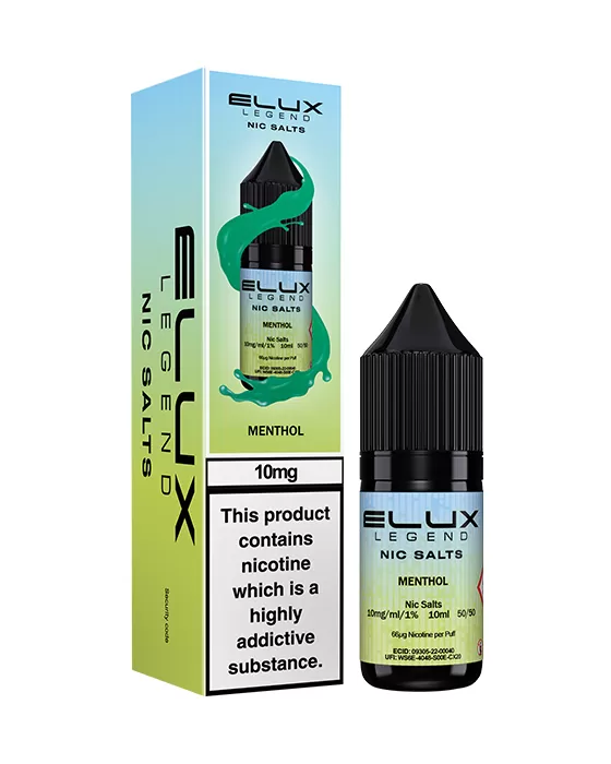 Menthol Nic Salt E-Liquid - Elux Legend - 20mg - PG 50% - Image 2
