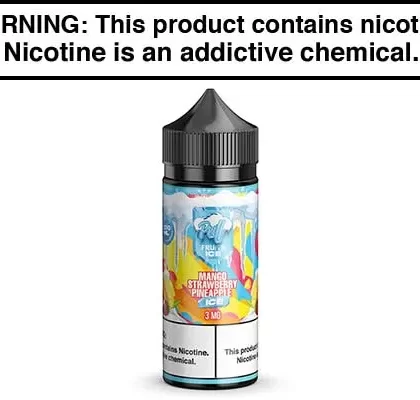 MANGO STRAWBERRY PINEAPPLE ICE BY PUFF FRUITS 100ML - Vapejuice