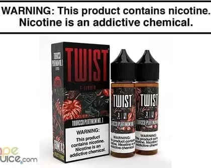 TOBACCO PLATINUM NO. 1 BY TWIST E LIQUID 120ML - Vapejuice
